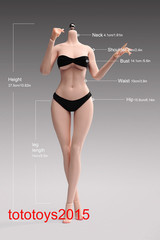 YM506 1/6 Sexy Girl Lady 12″ Female Action Figure Body Hands Foot Detail Dolls