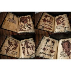 New Necronomicon ResinDark Magic Book Demon Evil Dead Summon Book Horror Prop