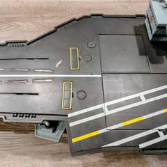 GI Joe USS Saratoga Aircraft Carrier Lights Sounds and Motor All Work 33″
