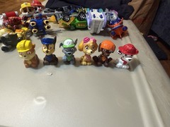 Paw Patrol Set of 6 Different PVC Cake Toppers Mini Figures Lot Bundle