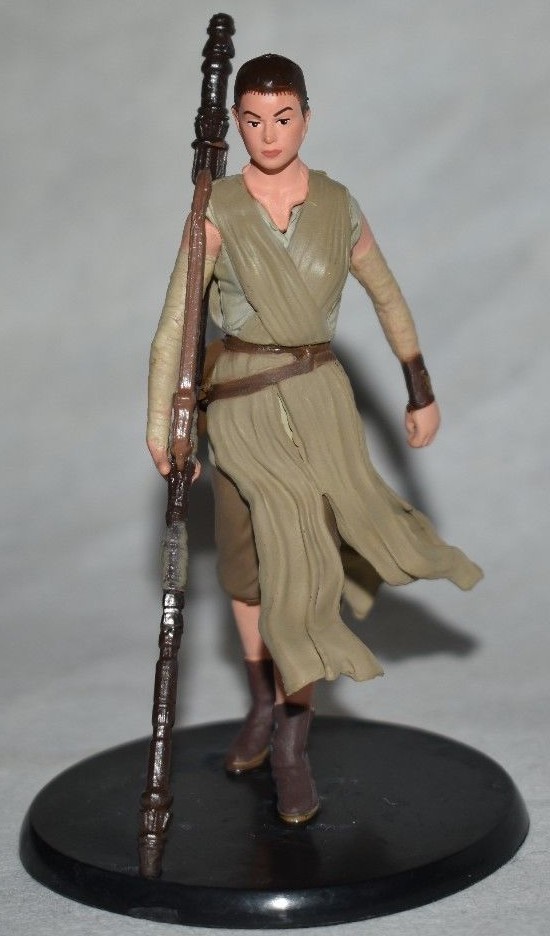 Disney Store Authentic REY FIGURINE Cake TOPPER STAR WARS PVC Toy Jedi NEW