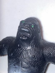 Vintage 1970’s Gorilla KING KONG Figure Hard Plastic 3.5″ Green Eyes Big Jim