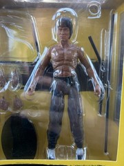 RARE Diamond Select Toys Bruce Lee 80th Anniversary Action Figure w Staff & Base