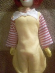 Vintage 1976 Remco McDonald’s Ronald McDonald Figure Toggle Head Original Toy