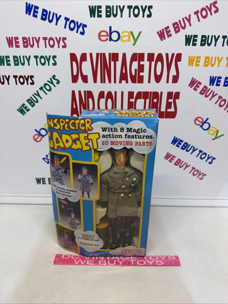 VINTAGE 1983 GALOOB INSPECTOR GADGET ACTION FIGURE DOLL MIB New Opened Box 🔥