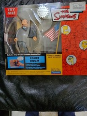 Playmates Toys Simpsons Interactive Environment Courtroom Removed From Box