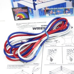 Custom Replacement Ropes Vintage 1980’s LJN WWF Sling Em Fling Em Wrestling Ring