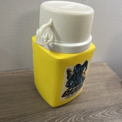 1982 HASBRO ALADDIN GI JOE LUNCHBOX YELLOW GRUNT THERMOS WHITE CUP 8 Oz
