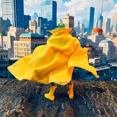 1/12 Custom Yellow Wired Cape Cloak For 6” ML Vision Action Figure（No Figure）
