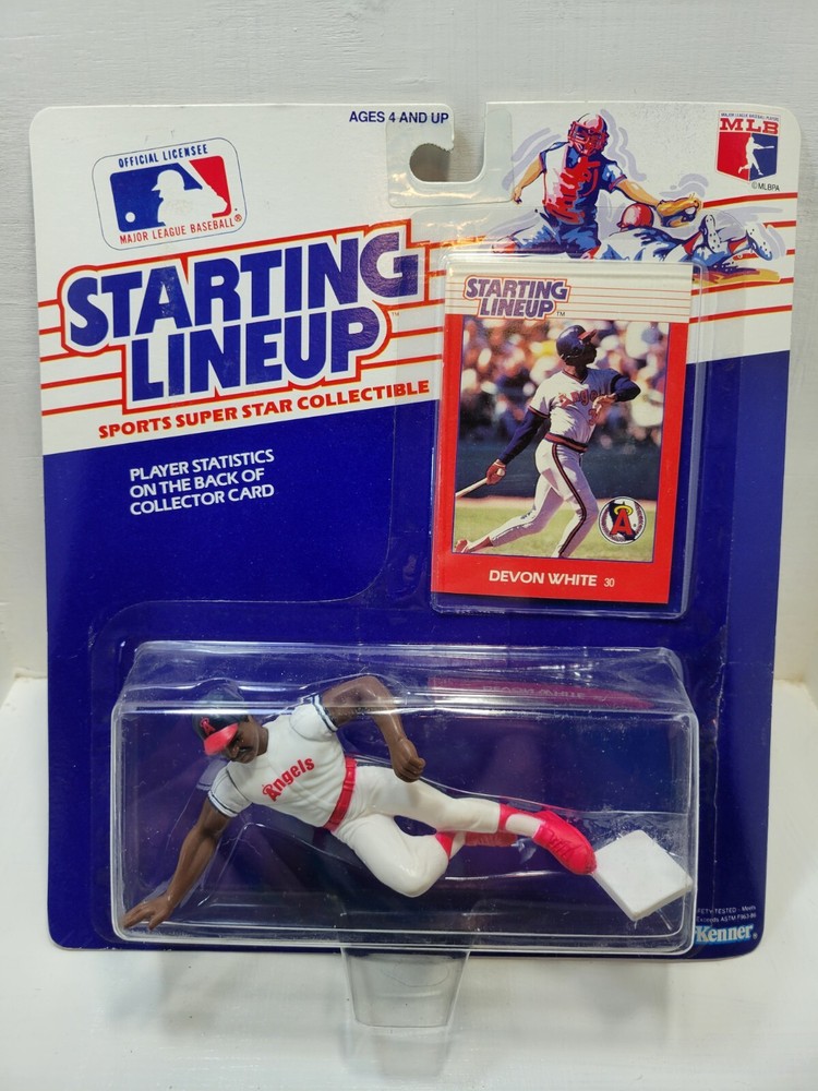 1988 Kenner Starting Lineup DEVON WHITE CALIFORNIA ANGELS NIP FREE SHIPPING