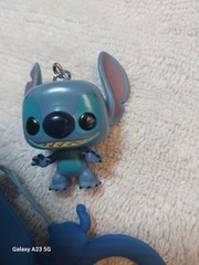 Disney Stitch Figure Lot Of 5 Metal, Rubber, Plastic