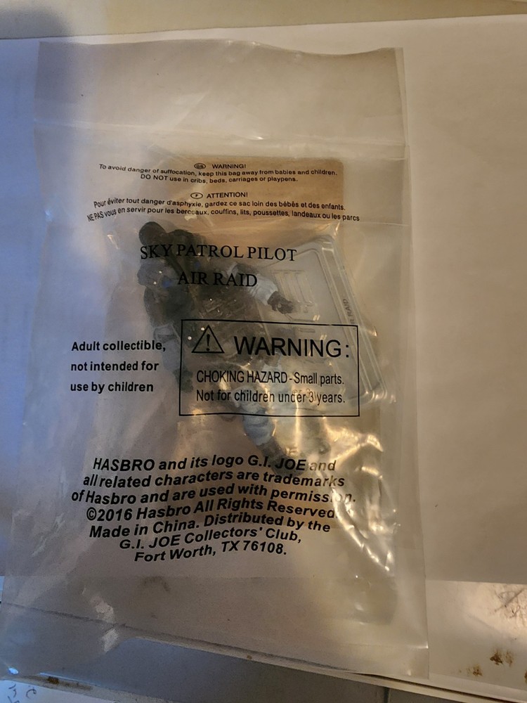 GI JOE 2016 SKY PATROL AIR RAID SEALED