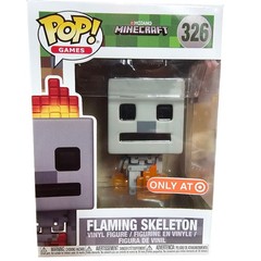 Funko Pop Games Minecraft Flaming Skeleton 326 Target Exclusive Vinyl Figure