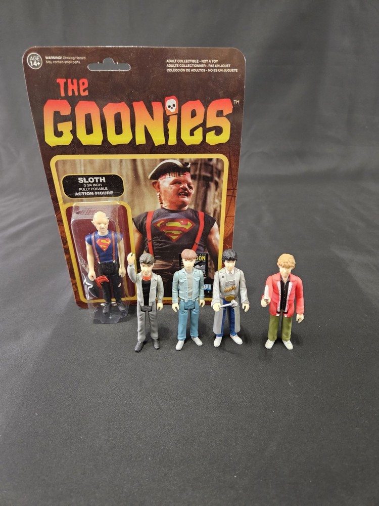 The Goonies Funko ReAction 3.75″ Action Figure Set Lot of 5 SDCC Superman Sloth