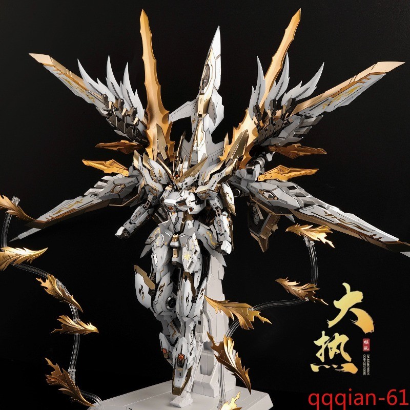 ZZA 1/100 Blue Flame Snow White Model Kit – Custom Color with Alloy Frame Gift