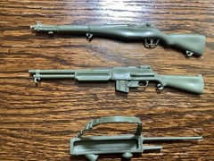 Marx Stony Smith Soldier accessories for 12” figure soldier Rifles Walkie Talkie