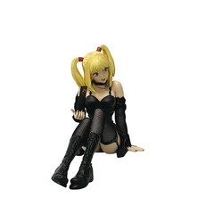 Death Note Misa Amane 10cm Sitting Figure Gothic Leather Dress PVC Model Gift
