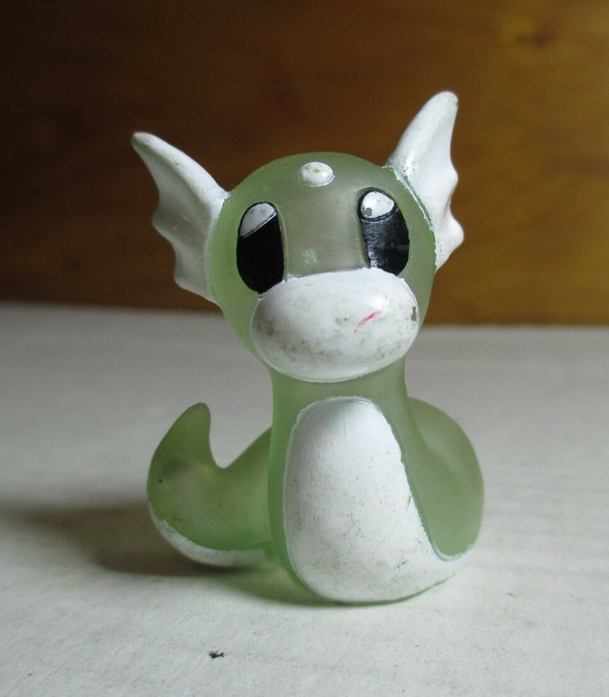 1996 Pokemon Finger Puppet Clear Dratini Gotta Catch Them All Nintendo Bandai