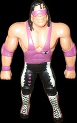 Action Fig 1996 WWF Just Toys Bret Hitman Hart bendie Wrestling Bend em 5 inches