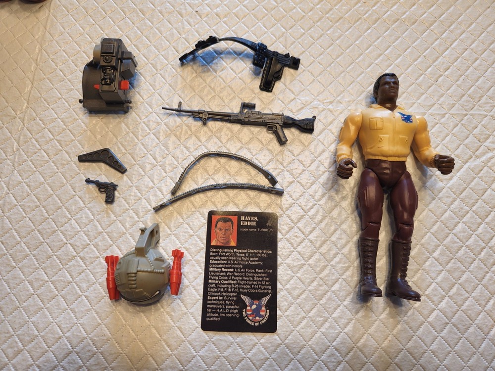 Turbo Eddie Hayes Vintage Rambo Force Of Freedom Figure Complete 1986 Coleco