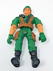 Lanard 2003 The Corps! Rick 4″ Articulated Figure Commando Force Ranger green