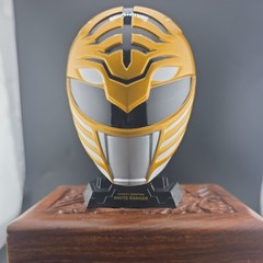 2 Power Rangers Legacy White And Red Ranger Replica Helmet Mini 1:4 Scale used