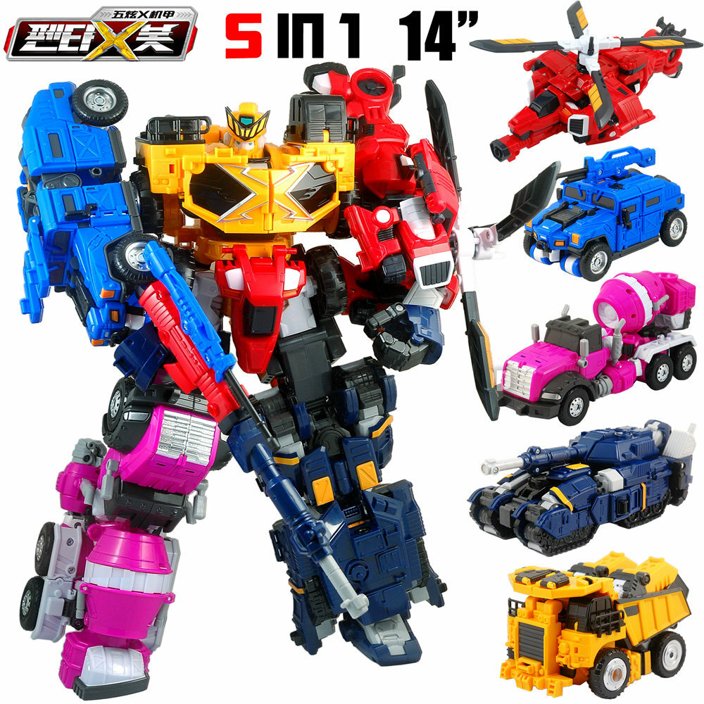 Kids Toy Miniforce Penta X Ranger Vehicle Robot Bot PENTATRON 5 Combiner Figures