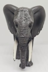 Mojo African Elephant Figure 2015 Safari Toy, Trunk Down Plastic FREE SHIPPING