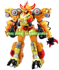 Dino Core Golden Ultimate D-Buster Tyranno Figure 7 in 1 Dinosaur Robot Combiner
