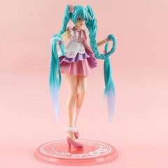 Hatsune Miku character model, PVC plastic collectible model, doll toy.
