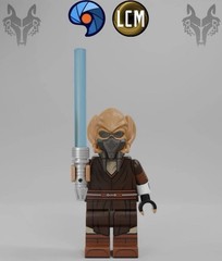 Baggles Studio Legend C MOC Lego Alpha Wolf & Lil Learner Aka Plo Koon