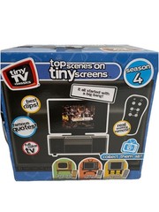 Big Bang Theory Tiny TV Classics Real Working TV & Remote Arcade Toys Set Of 2