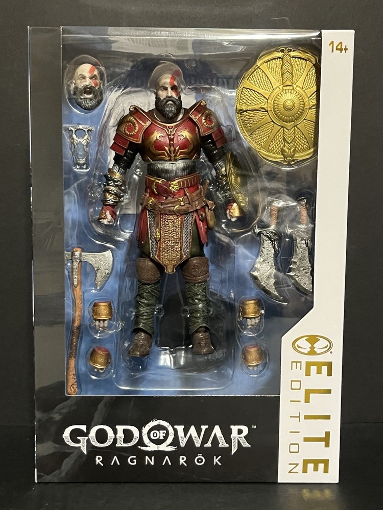 MCFARLANE ELITE EDITION KRATOS ARES ARMOR GOD OF WAR RAGNAROK FIGURE IN STOCK!