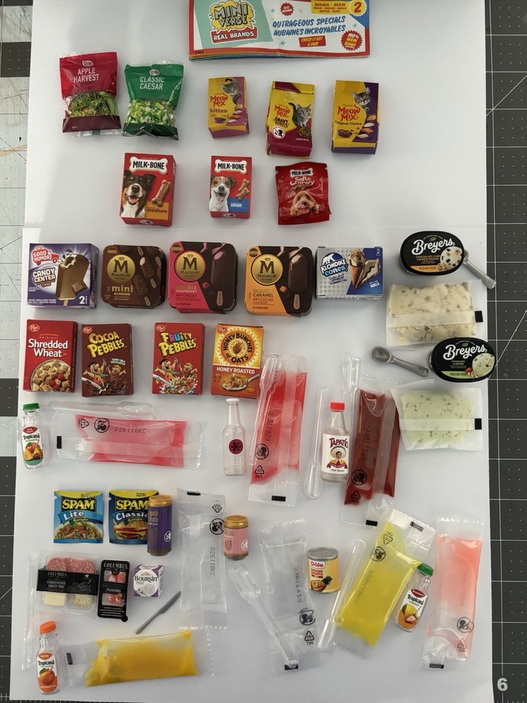Mini Brand Real Brand Series 2 Lot 32 Items. Everything In Picture Included.