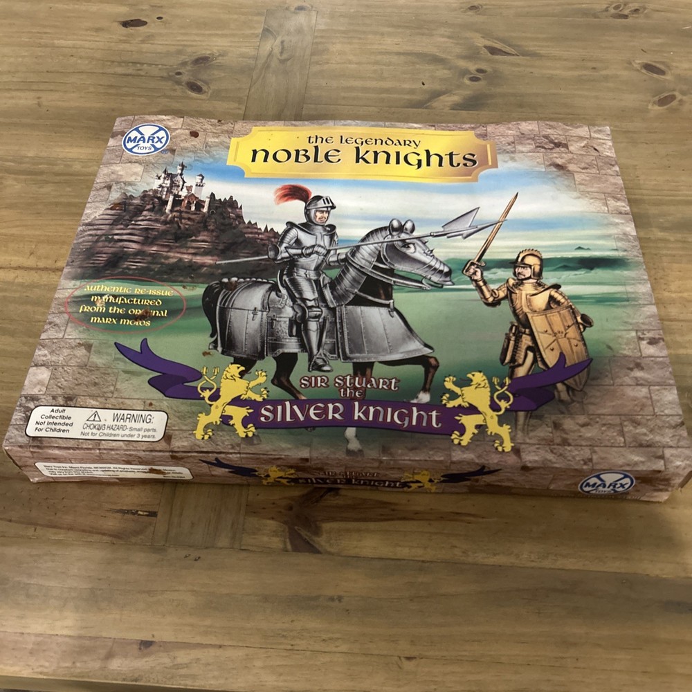 MARX TOYS THE LEGENDARY NOBLE KNIGHTS SIR STUART THE SILVER KNIGHT REISSUE 1999