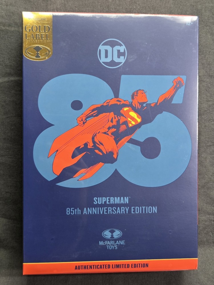 Superman 85th Anniversary Edition McFarlane Toys DC Gold Label SDCC 2023 Sealed!