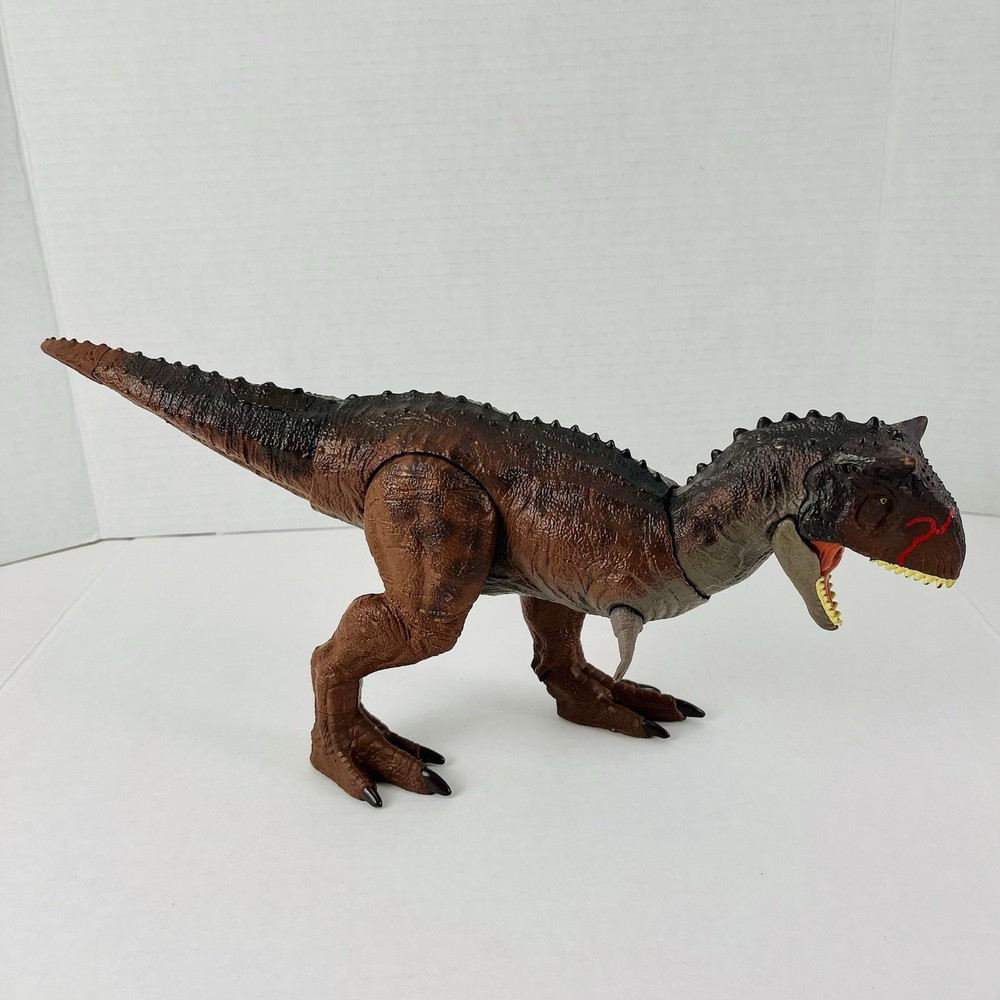 Mattel Jurassic World Battle Chompin’ Carnotaurus Epic Attack Light Sounds Works