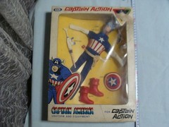 Ideal Captain Action Captain America Action Figure Deadstock Unused Vintage