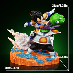 21Cm Dragon Ball Z Vegeta Vs Guldo Ginyu Force Anime Figure Statue PVC W/Box
