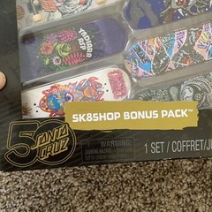 Tech Deck Santa Cruz 50 Years SK8SHOP Bonus Pack Finger Skate Boards Brand New