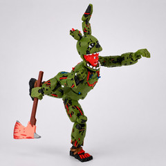 FNAF Springtrap Freddy Fazbear 3D Printed Action Figure Collectible Toy