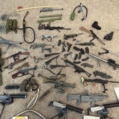 Huge Lot Of Vintage Hasbro 12in G.I. Joe, 21st Century Soldier Weapons And More