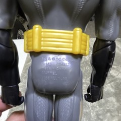 Batman Action Figure w/ Cape, Gray/Black/Yellow Plastic & Fabric