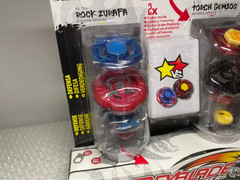 Crushing Blast 2 Pack Beyblade Metal Masters Fight Zurafa Gemios Hasbro