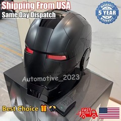 Full Black Helmet Man MK5 1:1 Cosplay Mask Electronic Open/Close Voice Control