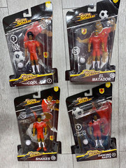 Supa Strikas Action Figures Soccer SHAKES DANCING RASTA EL MATADOR COOL JOE- 6″