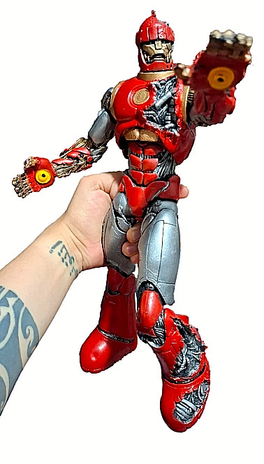 X MEN SENTINEL oversized 15.50″ action figure Battle Damage VHTF FREE SHIPPING⚡⚡