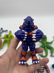Vintage Power Rangers Figure Lot Flip Head Pink Red Green Yellow Peckster Zedd