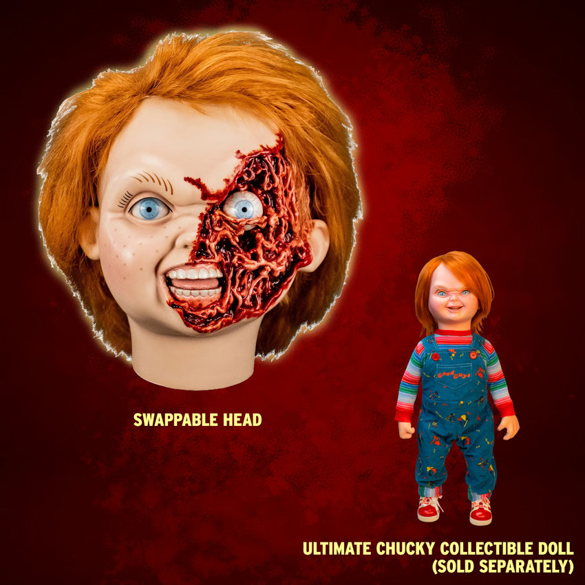 Trick Or Treat Studios Child’s Play 3 Ultimate Chucky Doll Pizza Face Head