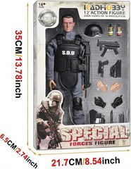 Authentic SDU Soldier Action Figure – 1/6 Scale Military Set//